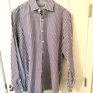 Men's Purple Checkered Shirt